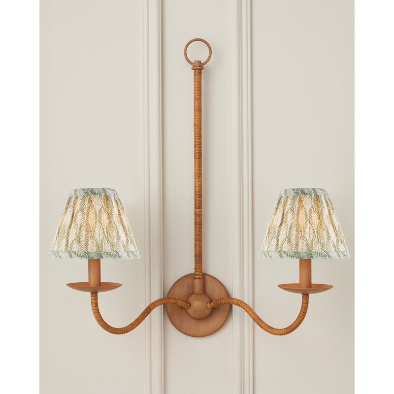 Plume Empire Chandelier Shade, Green