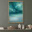 "Abstract Ocean", reproduction d'art sur toile encadrée turquoise moderne et bleu sarcelle pour le salon, la chambre à coucher ou le bureau