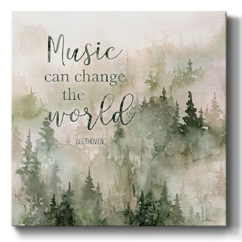 «Music of the Mountains I», reproduction sur toile tendue, H 16 po x l 16 po x P 1,5 po
