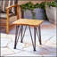 Table d'appoint en bois et métal ZION