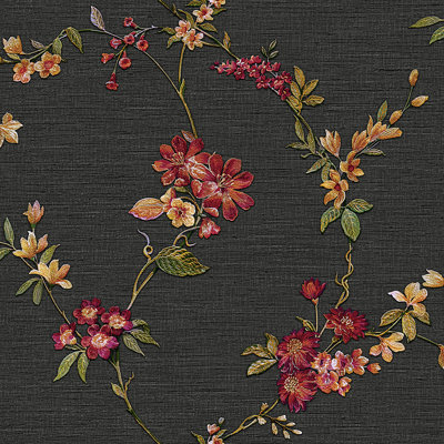 Flower Trail Tapestry Wallpaper Sample