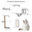 Ensemble de 5 étagères murales pour chat avec tablettes de saut et nids de hamac (ensemble de 5)