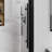 60 In. W X 72 In. H Single Sliding Frameless Shower Door In Matte Black Finish