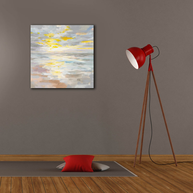 «Sunup On The Sea» par Danhui Nai, art mural sur toile, H 26 po x l 26 po