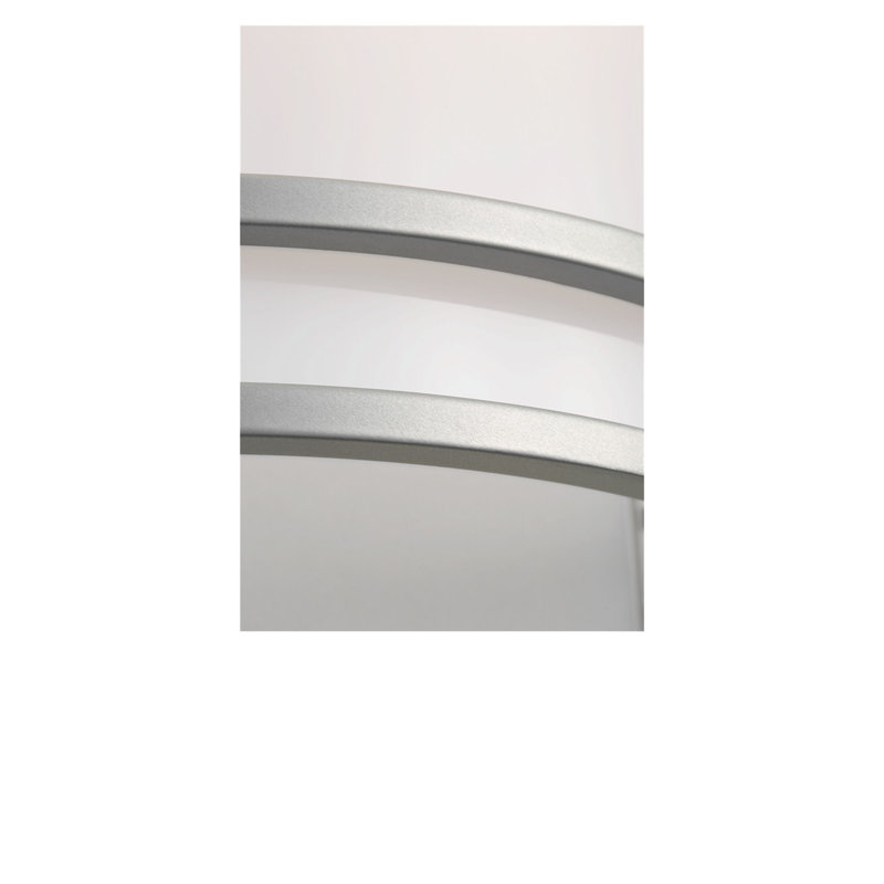 Ravel LED Outdoor Wall, Painted Brushed Steel