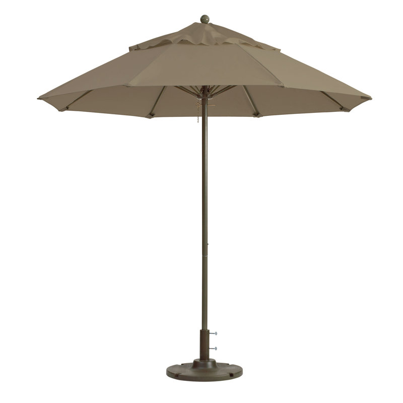 Grosfillex Windmaster 7.5' Round Umbrella, Taupe