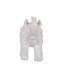 Trompette éléphants décoratifs - ensemble de 2 - blanc