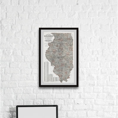 " Detailed Illinois State Map "