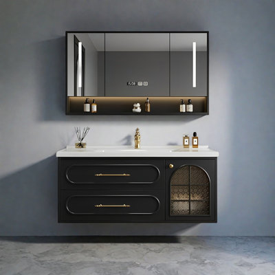 French retro style rest room bathroom cabinet