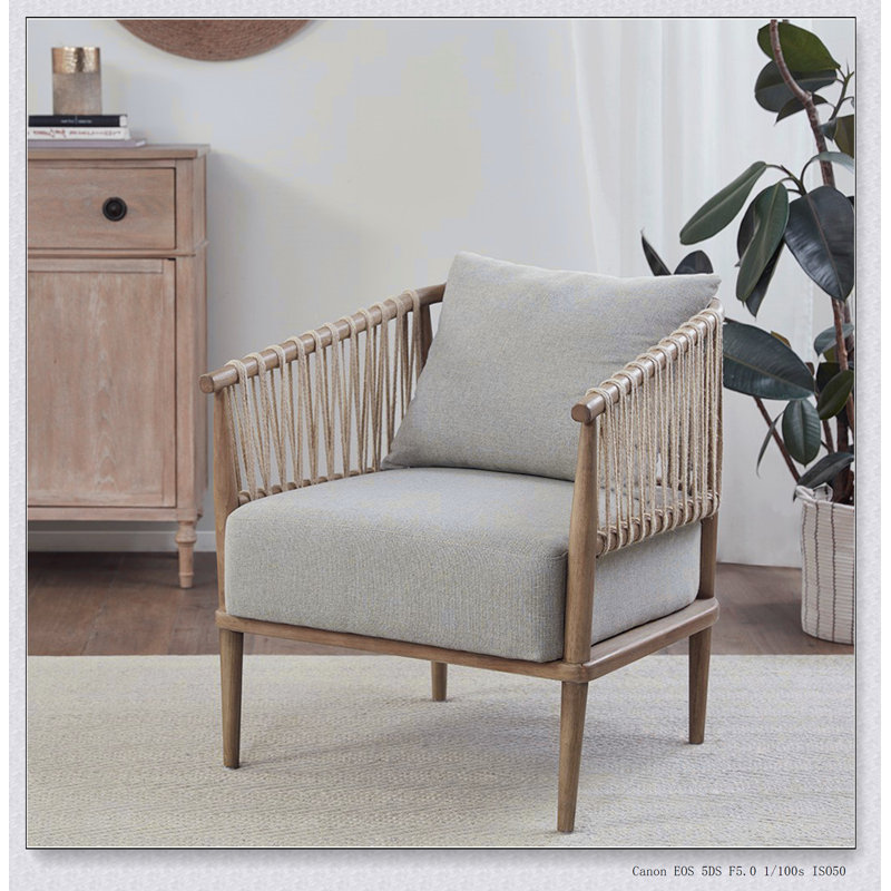 Chaise avec accoudoirs d'appoint