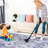 2'6''x10' Blue Washable Rug, Low-pile Non-slip For Bedroom Kitchen Dining Room, Easy To Clean, & Pet Runner Rug Area Room Living Bedroom, Foldable, Loving Carpet