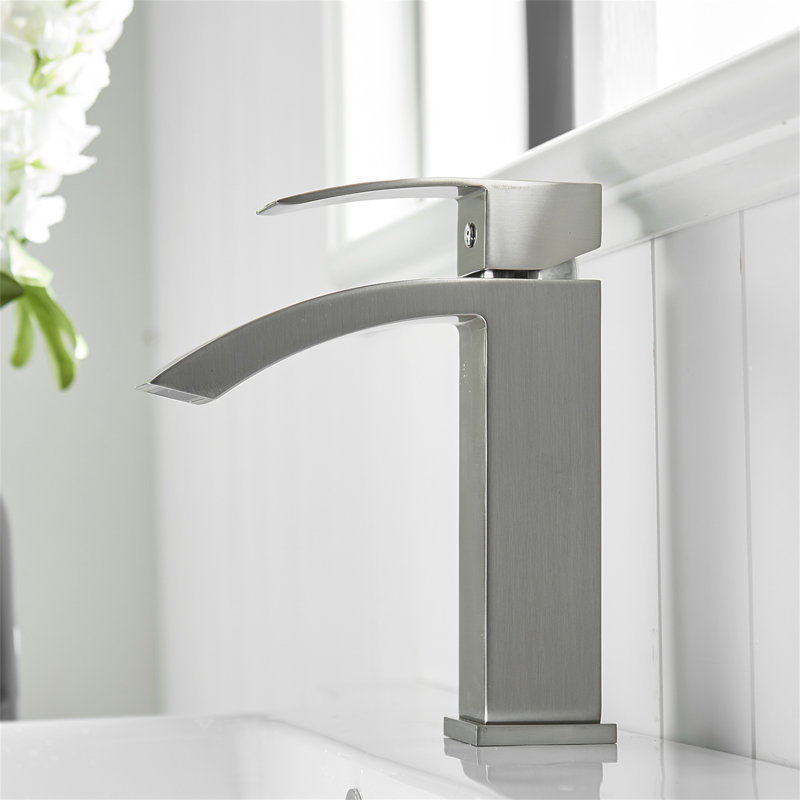 Bathroom Faucet,Faucet For Bathroom Sink, Single Hole Bathroom Faucet Modern Single Handle Vanity Basin Faucet