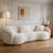 93.6" Teddy Boucle Fabric Curved Modern Sofa-2092739316-2093950923