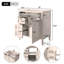 Meuble-lavabo de 30 pouces avec lavabo supérieur, armoire de rangement moderne avec 2 tiroirs et tiroir basculant-111123949