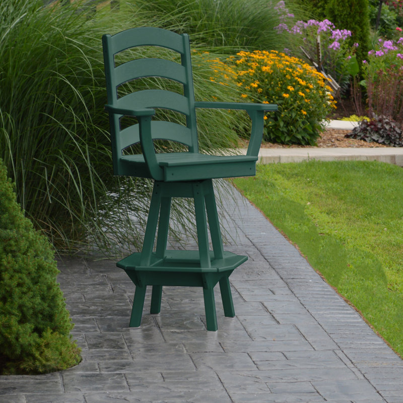 Tabouret de bar rotatif 29 po Nettie, Vert pelouse