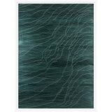 Teal Operetta 2' Framed Graphic Art Print on Glass