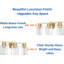 Appliques murales modernes avec finition en laiton et abat-jour en verre transparent, lumière de meuble-lavabo or mat pour salle de bain, salon, couloir, cuisine, porche, base E26