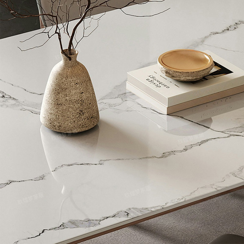 Ensemble de table de salle à manger rectangulaire et chaises, H 29,52 po x L 62,99 po x l 31,49 po