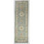 Tapis bleu clair / ivoire noué à la main de conception unique 3 pi 3 po x 10 pi 3 po New Age