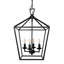 Lustre cage noir 4 lumières Florentien