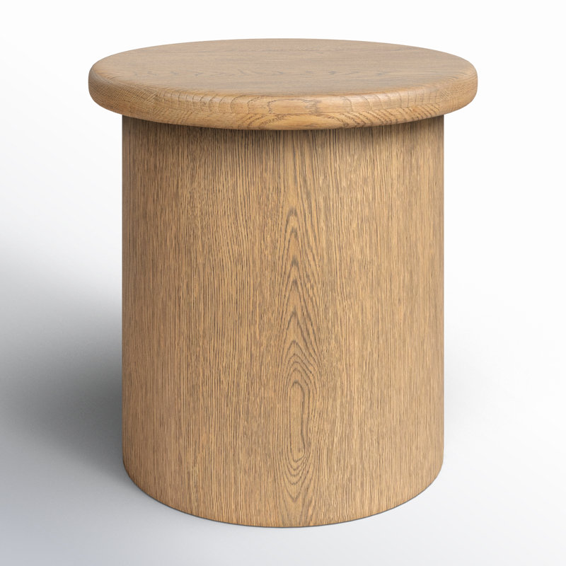 Caesar End Table, Latte Brown