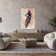 Motocross action aquarelle, art mural contemporain-129476075