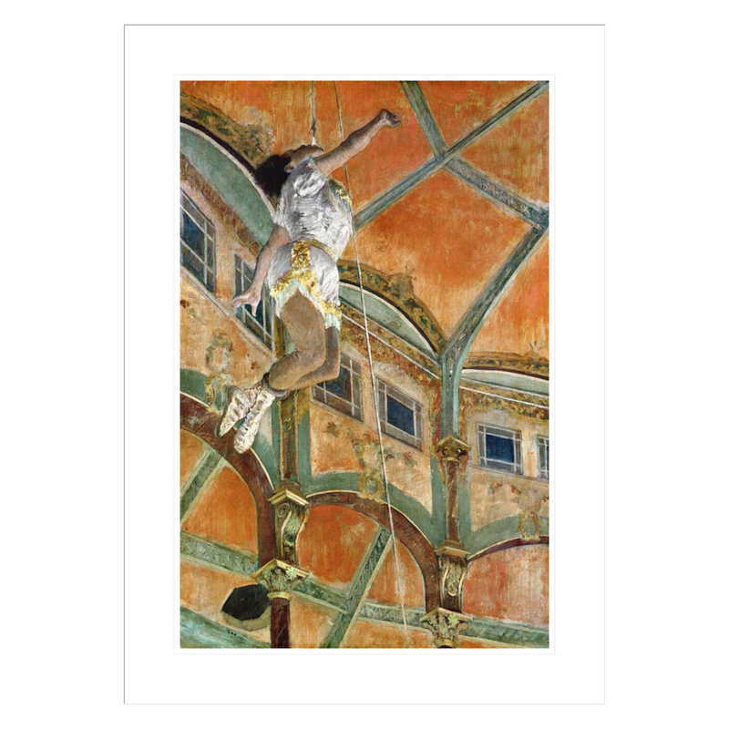 «Miss La la at the Cirque Fernando» par Edgar Degas, impression giclée encadrée, H 29,5 po x l 21,45 po