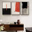 Abstrait - ensemble de 3 reproductions d'art sur toile encadrées-508795461-508795460