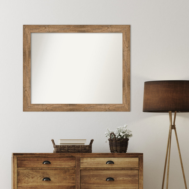 Timmy Solid Wood Wall Mirror, Rectangle, 33.5" x 41.5"