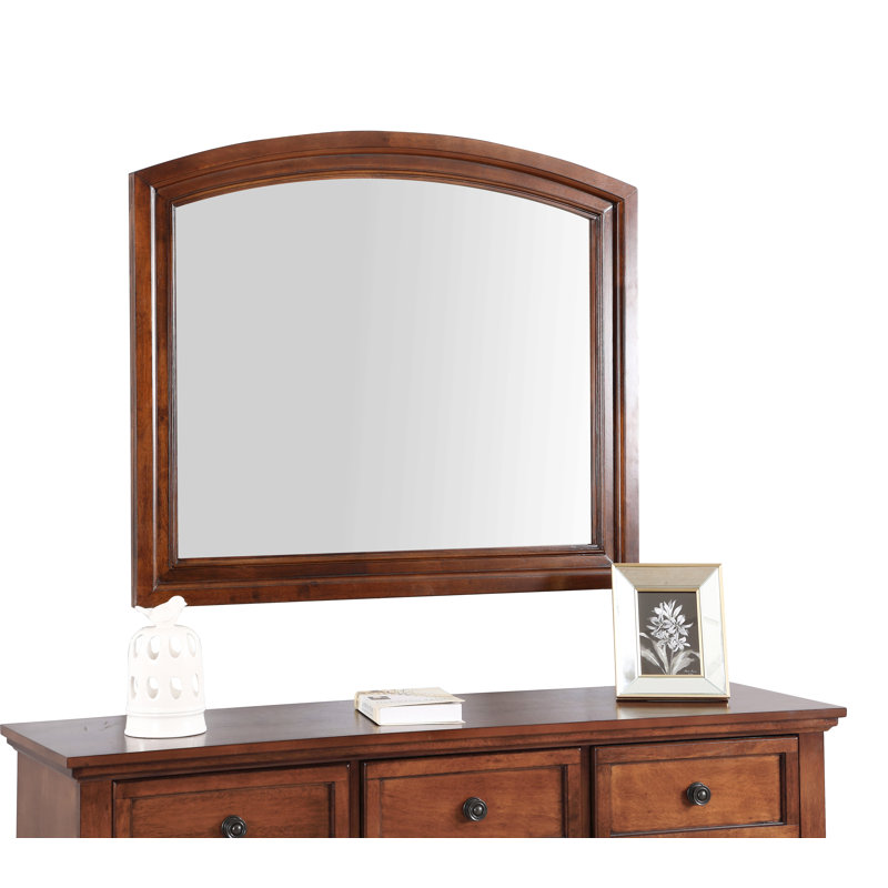Charmant miroir traditionnel cerise, Brun, Structure libre