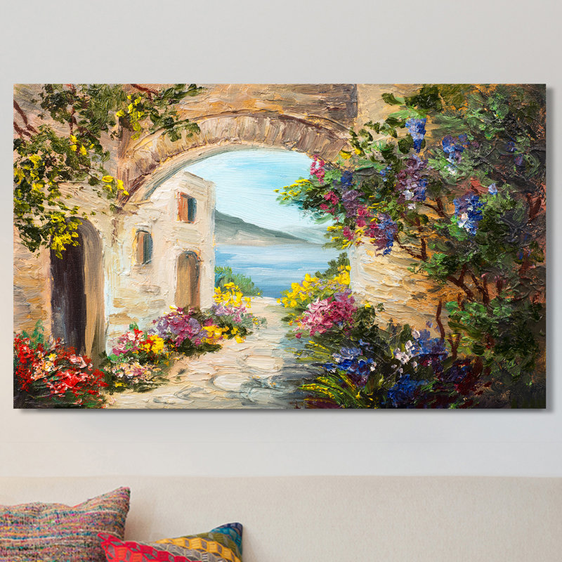 « european vista », reproduction d’art sur toile tendue, H 28 po x l 48 po x P 1,5 po