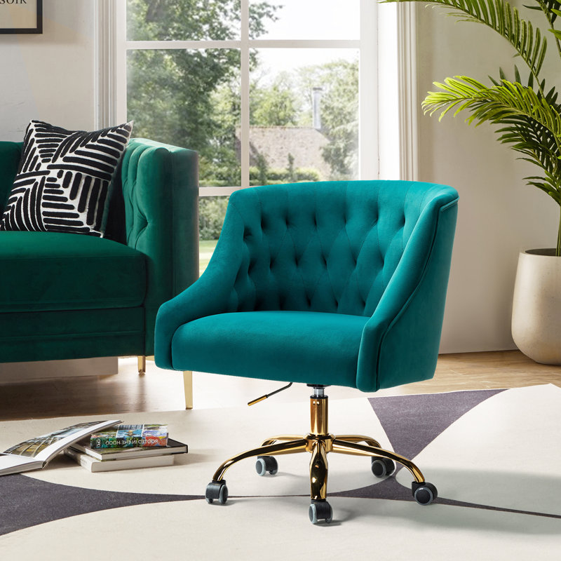 Chaise de travail Concetta, Turquoise