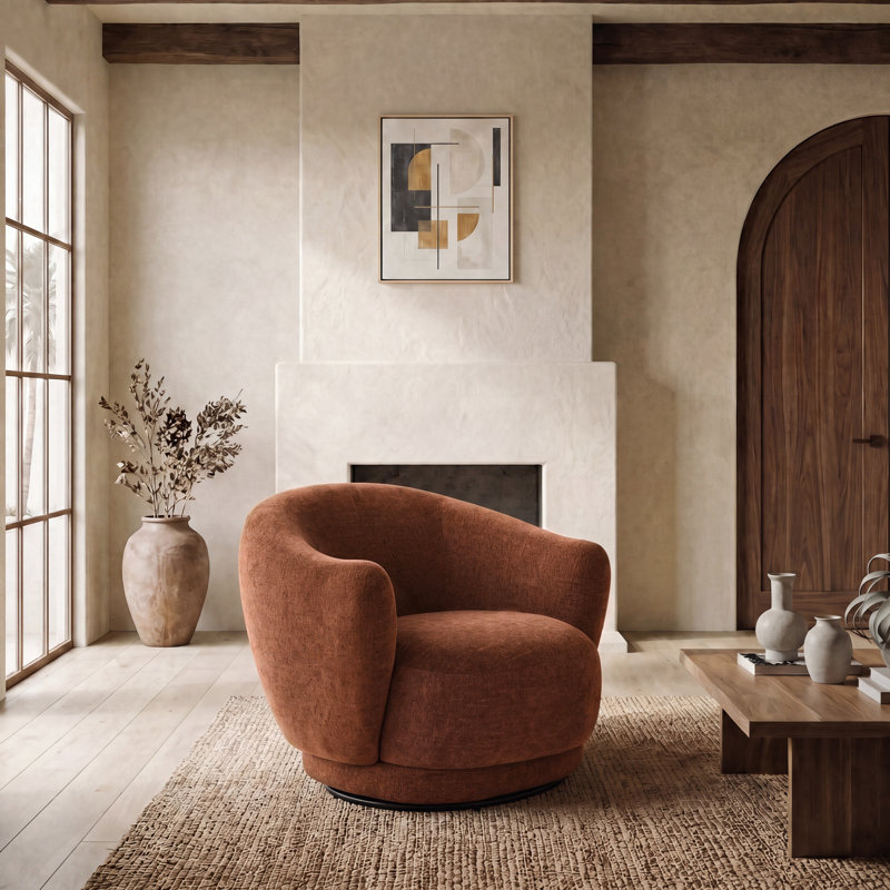 Fauteuil pivotant Octavio, Rust