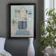 «Blue Bath II», peinture sur toile encadrée-534851859-534851857