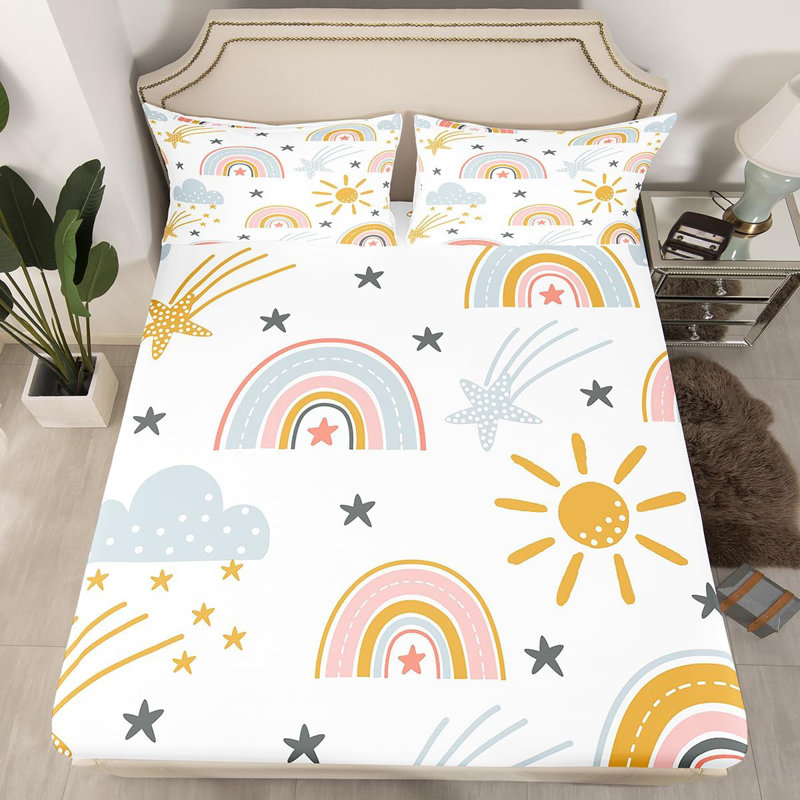 Ensembles de lit Rainbow Sun and Stars