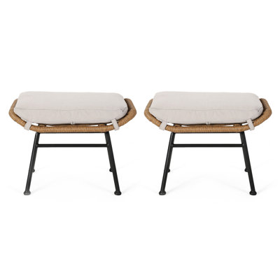 Structure extérieure en acier beige et brun, coussin d'eau, pièce polyvalente, instructions d'assemblage incluses, touche élégante et moderne, coussins avec attaches, option d'utilisation