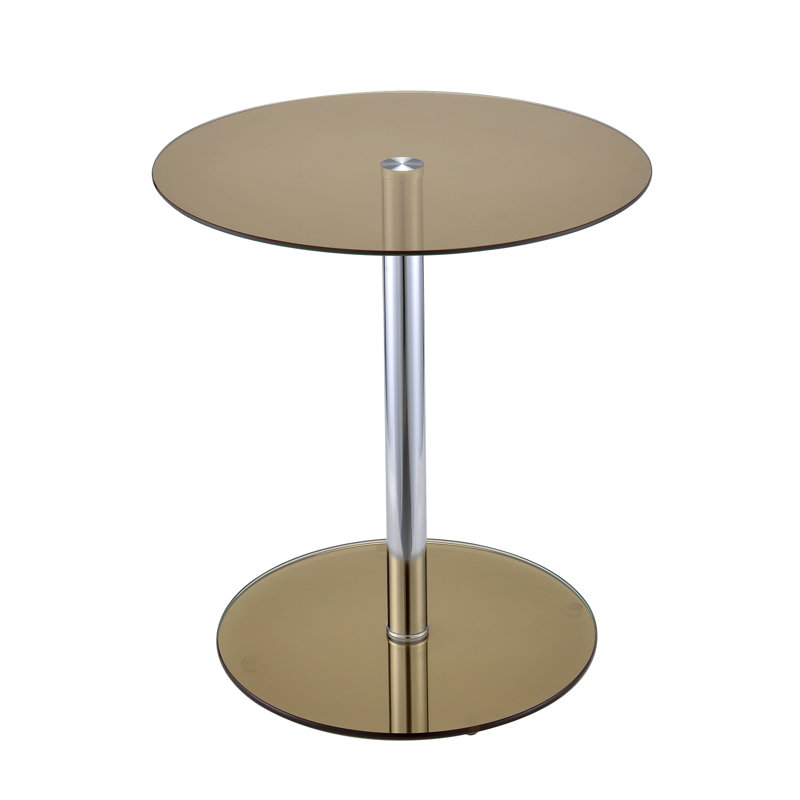 Table de bout Ashtabula, Verre fumé