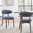 Vannie Upholstered Solid Wood Dining Chair Side Chair-740472939