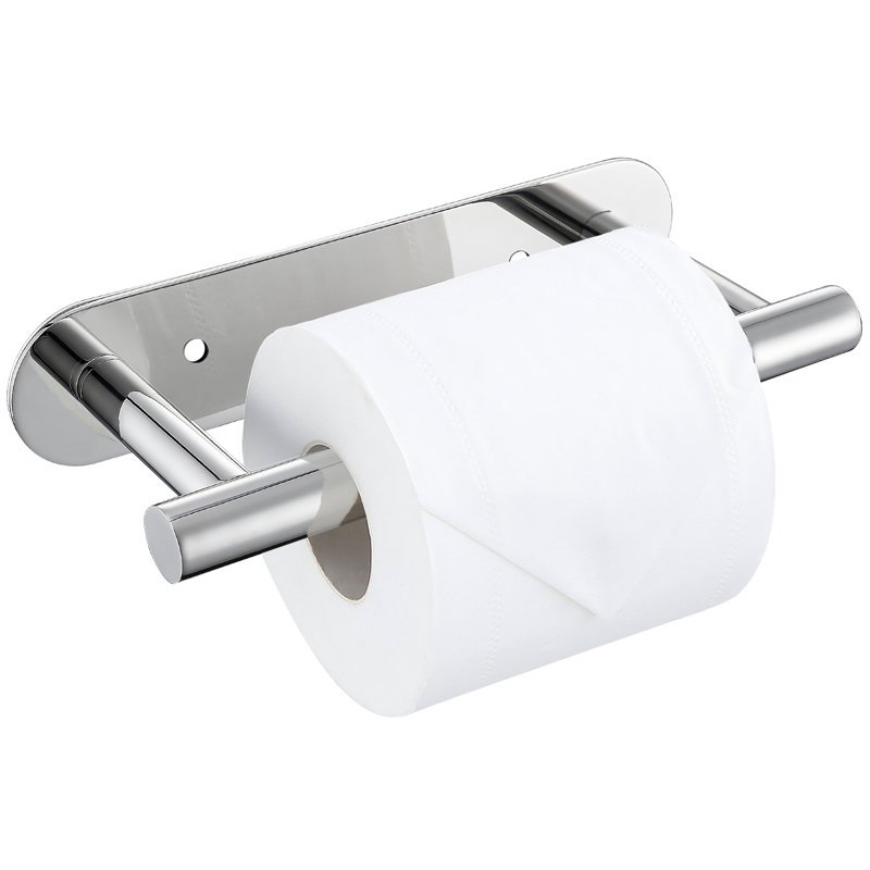 Wall Mounted Toilet Paper Holder, Polished Chrome