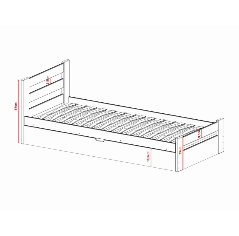 Carmiencke Kids UK Single - DE 90 X 190 Cm with Trundle