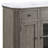 Server Zumala Marble Top & Weathered Oak Finish