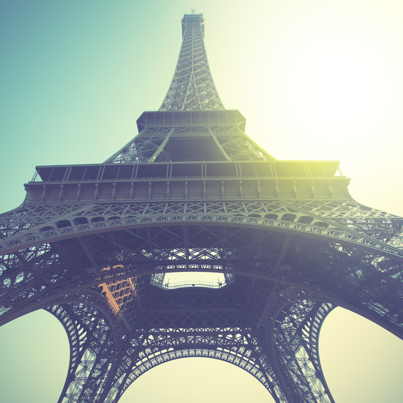 Eiffel Tower - Wrapped Canvas Print, 122cm H x 122cm W