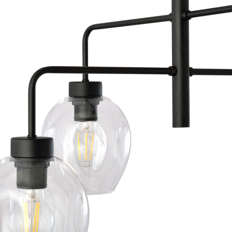 Damien 4 - Light Sputnik Chandelier, Transparent