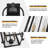 2-Light 19" Outdoor Wall Lantern, Modern Farmhouse Exterior Sconce-1815180448-1815180455