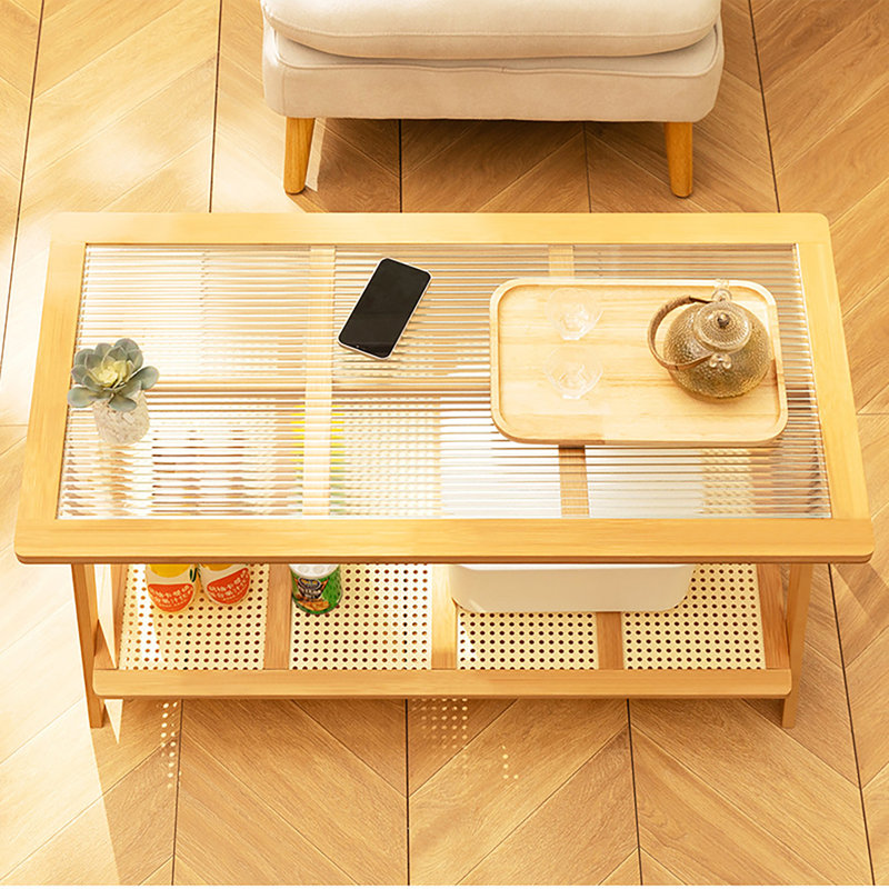 Adalheida Glass Top Single Coffee Table