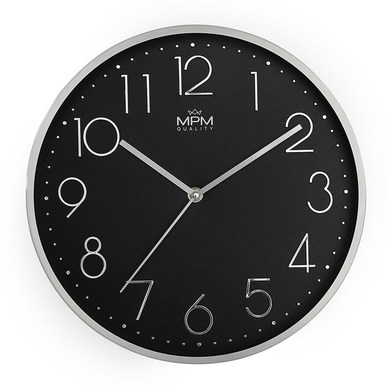 Metal Wall Clock, Black