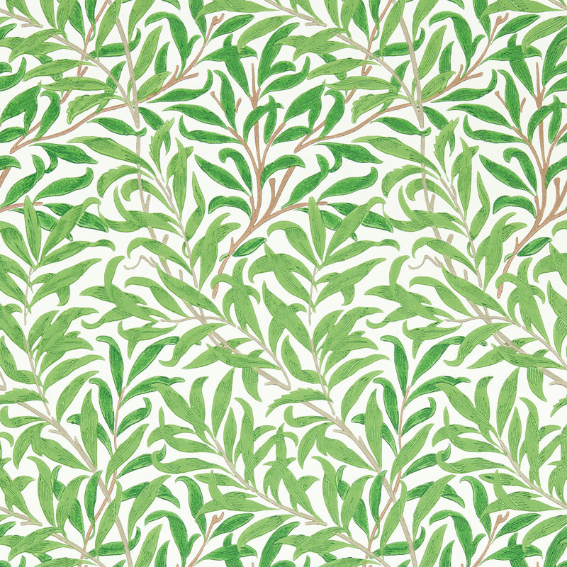 Willow Bough 10.05m x 52cm Matte Wallpaper Roll, Green