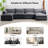 Redenius 6-Piece 148'' Upholstered U-Shape Sectional-476946963