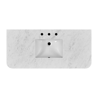 Nova 48" Carrara Marble Single Bathroom Vanity