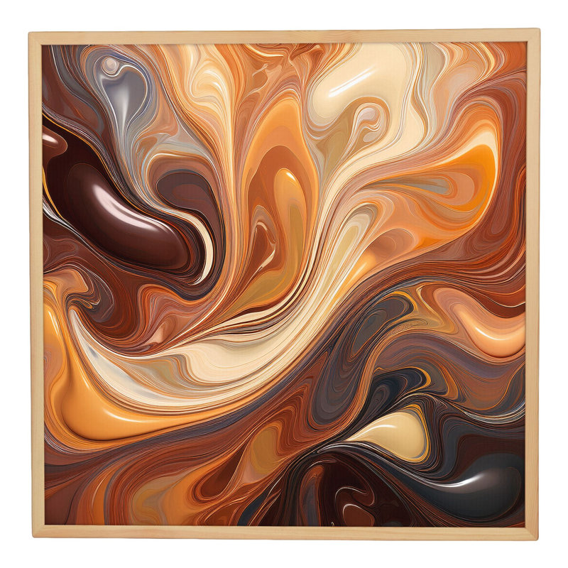 Peinture décorative sur toile encadrée